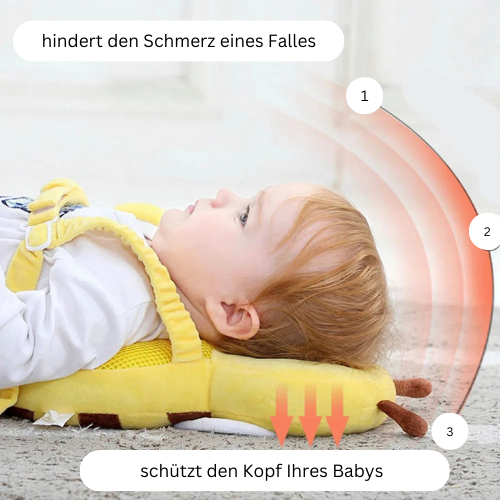 SafeBaby Kopfschutz für Babys -  verstellbarer Kissenrucksack